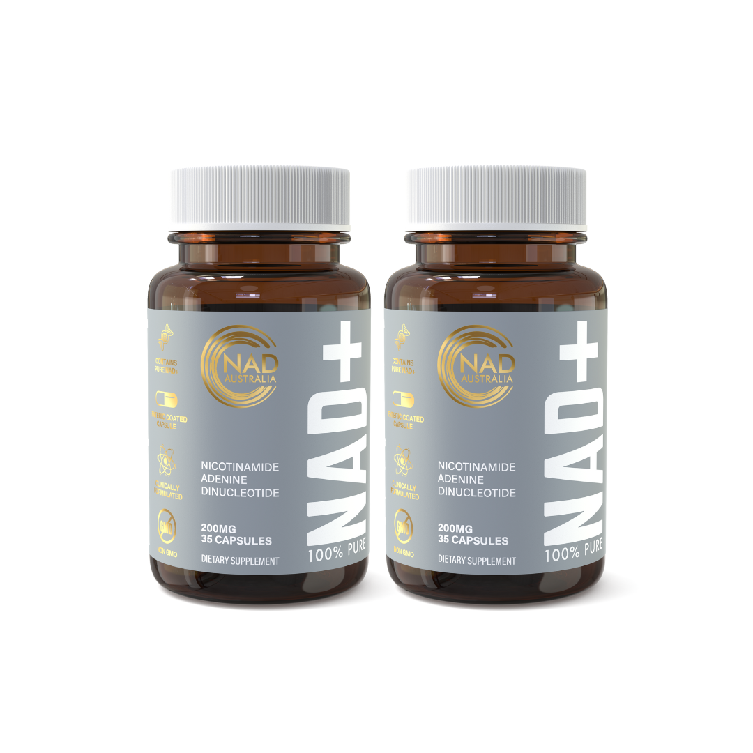 100% PURE NAD+ | 200mg x 35 Enteric Coated Capsules | DUO