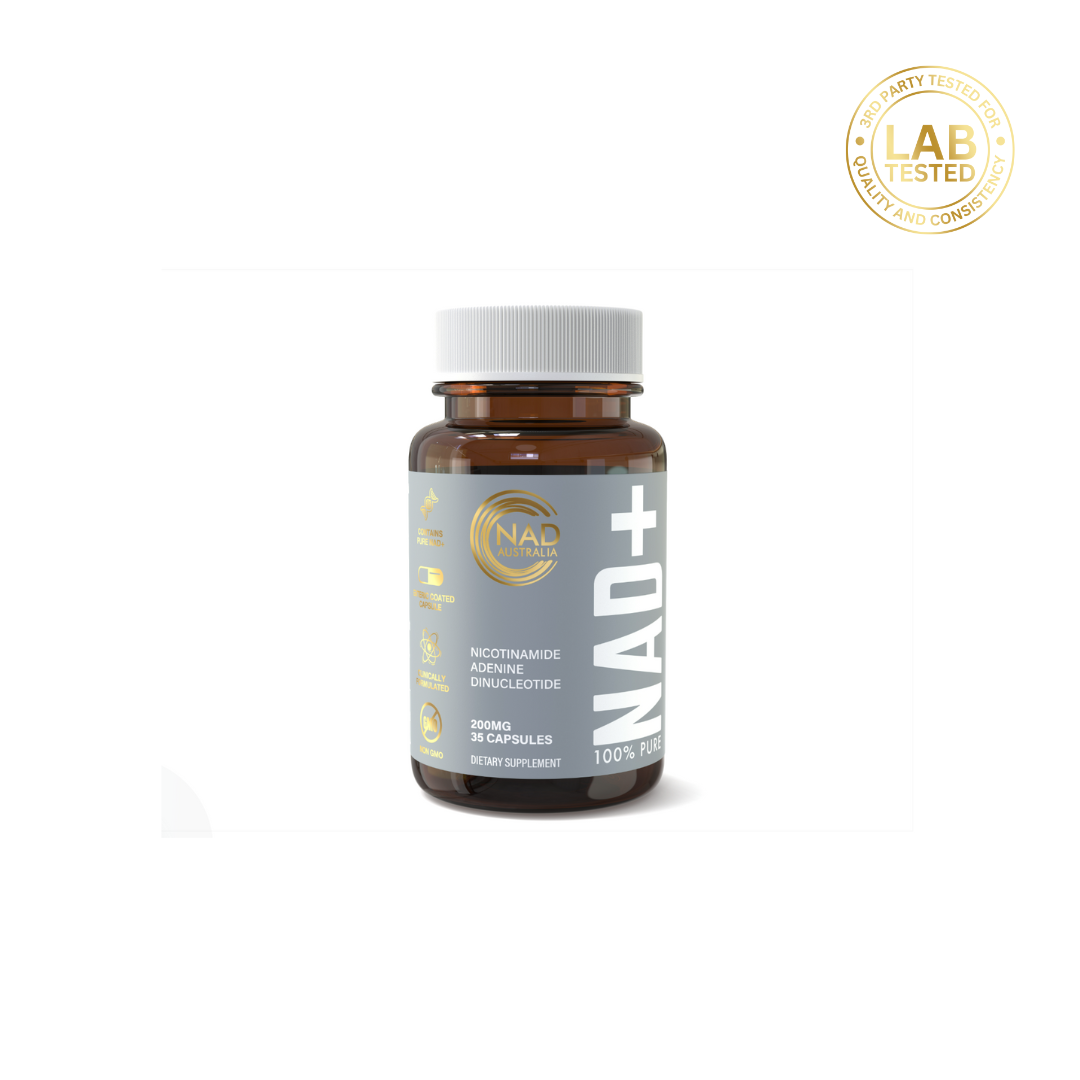 100% PURE NAD+ 200mg x 35 Enteric Coated Capsules