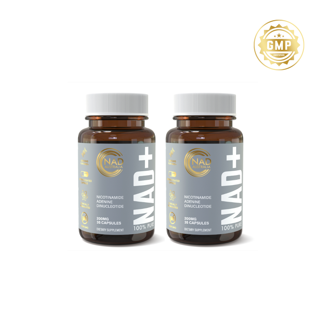 100% PURE NAD+ | 200mg x 35 Enteric Coated Capsules | DUO