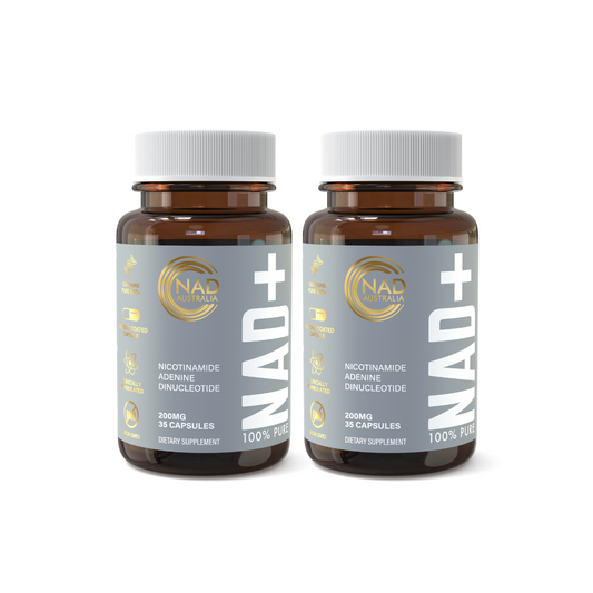 100% PURE NAD+ | 200mg x 35 Enteric Coated Capsules | DUO