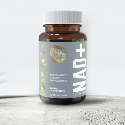 100% PURE NAD+ 200mg x 35 Enteric Coated Capsules