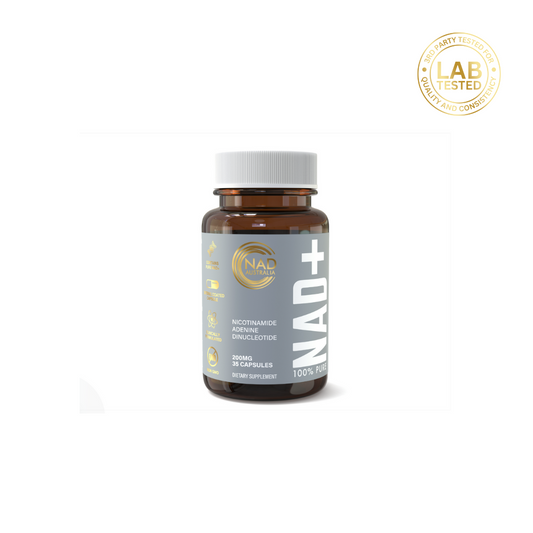 100% PURE NAD+ 200mg x 35 Enteric Coated Capsules